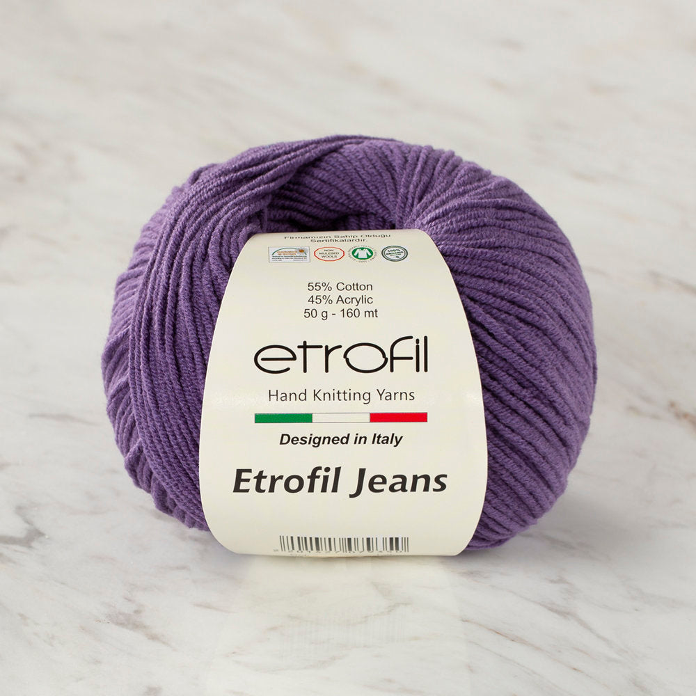 Etrofil Jeans Mor El Örgü İpi - 037